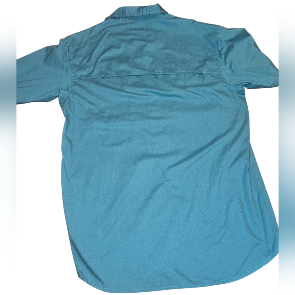 RED HEAD Brand Co. Men's Vented Fishing Sport Shirt Size Medium Teal - Picture 2 of 7